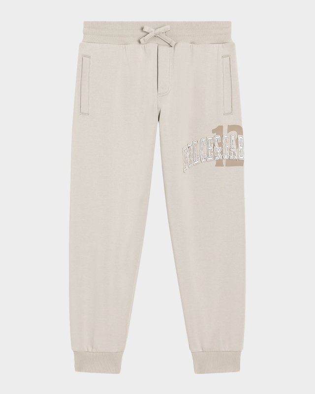 Boy's Logo Embroidered Jog Pants, Size 4-